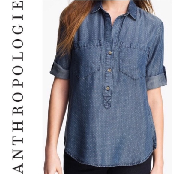 Anthropologie Tops - 🛍 Anthropologie Chambray Button Down